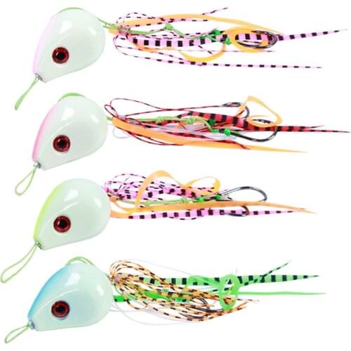 4PCS Deep sea Luminous buzzbait fishing spinners Jigging Slow Jig Lure spoon bait 50-200g
