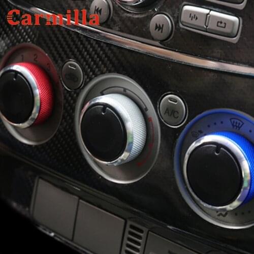 3Pcs Air Condition Heat Control Switch Knob for Ford Focus 2 MK2 for New Focus 3 MK3 Mondeo Manual AC Knob Car Styling