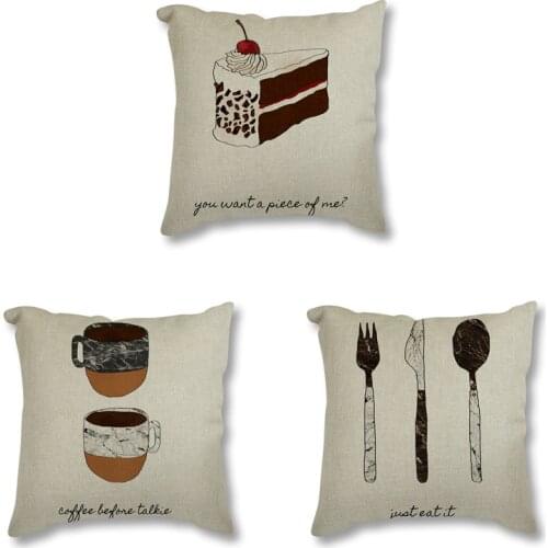 Nordic Geometric Stripes Combination Cushion Cover Decorative Throw Pillow Case Fashion Cotton Linen Concise Car Sofa