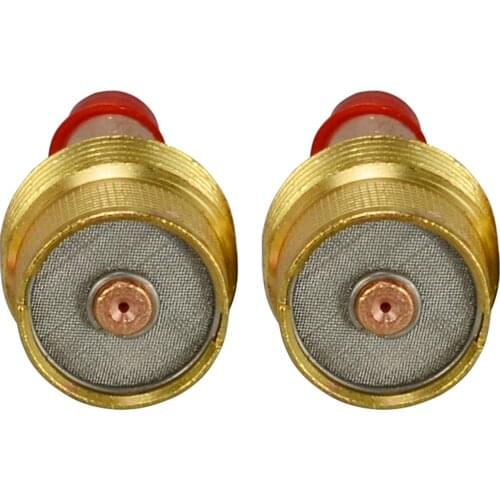 TIG Gas Lens Collet Bodies Large Diameter 45V204S (0.040“ & 1.0mm Orifice) Fit SR WP 9 20 25 TIG Welding Torch 2pk