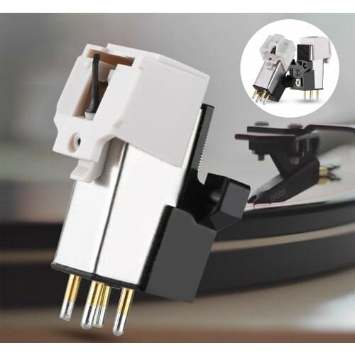 Premium Performance Magnetic Cartridge Stylus with LP Vinyl Needle for Turntable Record Player