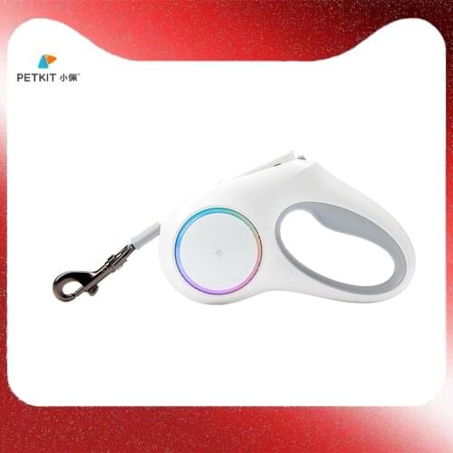Xiaomi Petkit Retractable Small Medium-Sized Dogs 4.5 Meters Traction Rope Dog Leash Traction Charging Rope with LED Night Light