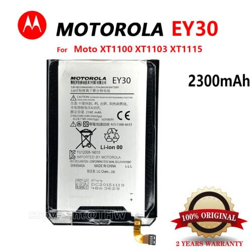 100% Original 2300mAh EY30 For Motorola Moto X 2nd XT1096 XT1085 XT1095 XT1097 XT1093 Phone High quality Battery+Tracking number