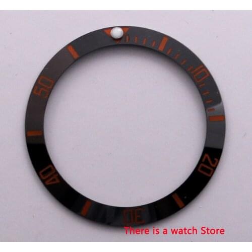 38mm ceramic bezel insert luminous dot fit 40mm watch case SUB Automatic mens watch
