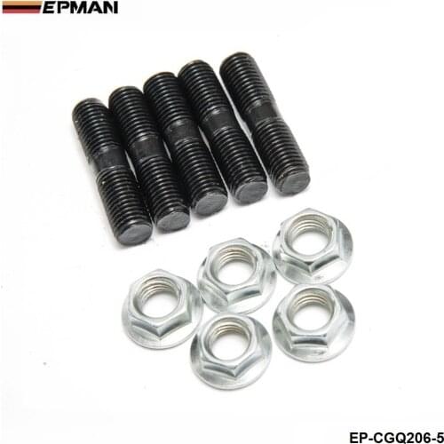 5 x Turbo Stud & Lock Nut Kit M10x1.25 mm For SUBARU TD04L, TD05H Turbo L:40 mm EP-CGQ206