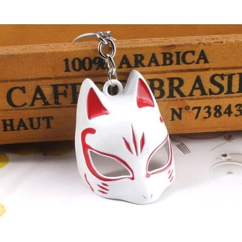 New Style Game Persona 5 Keychain Yusuke Kitagawa Fox Mask Pendant Key Chain for Women Men Cosplay Jewelry Gift