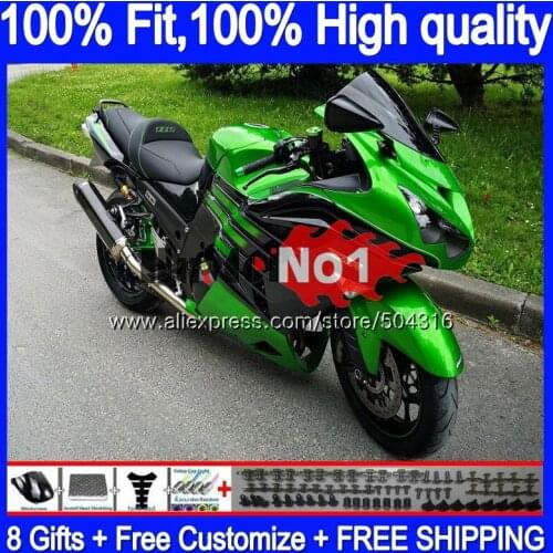 Injection For KAWASAKI ZX-14R ZX14R 12 13 14 15 16 17 87MC.0 ZZR1400 ZX 14R 2012 2013 2014 2015 2016 2017 Fairing Green black