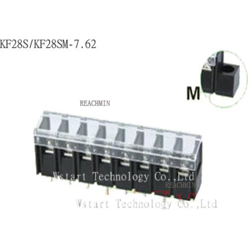 KF28S/KF28SM-7.62 pitch 7.62mm Straight Weding pin cable wire barrier terminal block connector With the cover Rohs