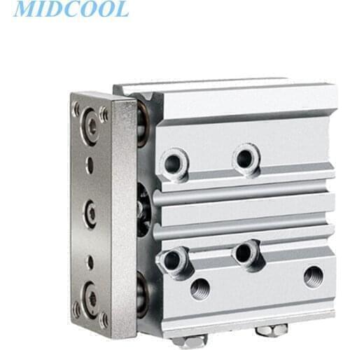 Compact Guide Cylinder Slide Bearing MGP MGPM MGPM25 Stroke 20 30 40 50 75 100mm MGPM25-20/30/40/50/75/100