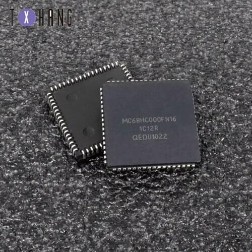 1/5PCS MC68HC000FN16 PLCC 68PIN MC68HC000F MC68HC000FN Microcontroller diy electronics