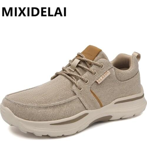 Mens Casual Shoes Canvas Breathable Loafers New Male Comfortable Outdoor Walking Shoes Classic Men Shoes Large Size Sneakers
