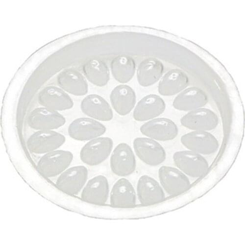 False Eyelashes Extension Glue Holder Fake Eye Lashes Extension Pallet Pads Plastic Gasket For Eyelash Extensions Flower shape
