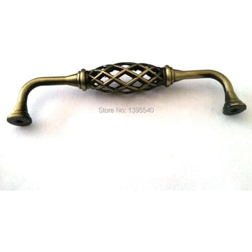New 128mm Antique Bridcage Cabinet Drawer Handle Vintage Furniture Hardware Kitchen Knob Drawer Knob Closet Knob Bar Pull