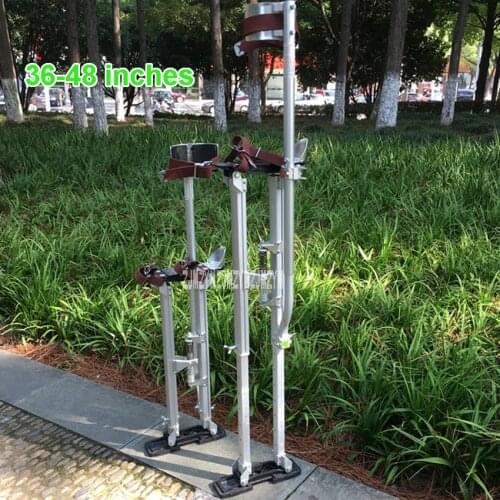 New Professional Aluminum Alloy 48-inch Stilts Home Painting Construction Tripods Increased Machine Shoes 36"-48" Adjustable