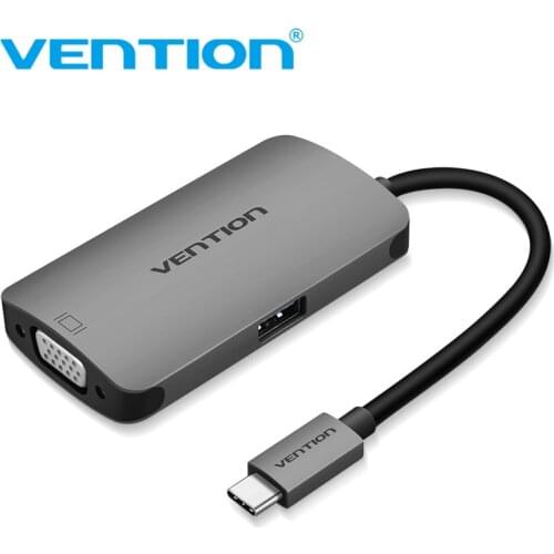 Vention USB C HUB to VGA Adapter USB Type C 3.1 to USB 3.0 Hub Female for MacBook ChromeBook Huawei Mate 10 Type-c USB-C Adapter