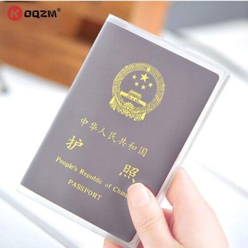 Plastic Waterproof Dirt ID Card Holders Passport Cover Business Card Credit Card Bank Card Holders 9x 13.1cm