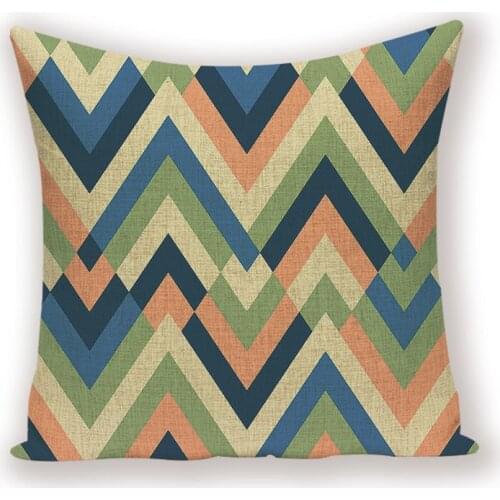 Retro Geometric Cushion Cover Scandinavian Lattice Throw Pillow Case Decorative Pillow Cases for Sofa Bed Cushions Covers Cojin