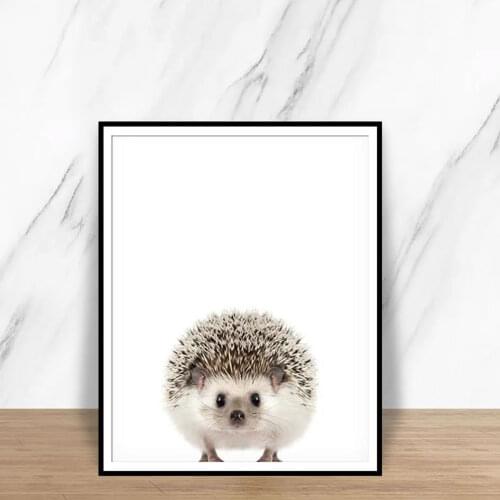 Modern Poster And Prints Squirrel Hedgehog Penguin Pictures Fashion Animals Wall Art Canvas Painting For Living Room Home Decor