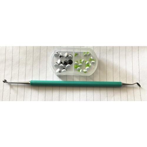 Optrasculpt Style Dental Composite Light Cure Fast Quick Foam Pad Handle Trimmer Spatula Resin Filling Non-stick Pad