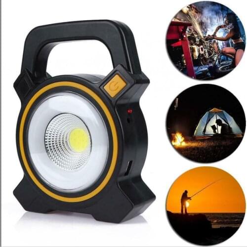 USB Rechargeable 30W COB LED Flood Light Portable Outdoor Garden Work Spot Lamp For Emergency, Maintenance, Garden Work
