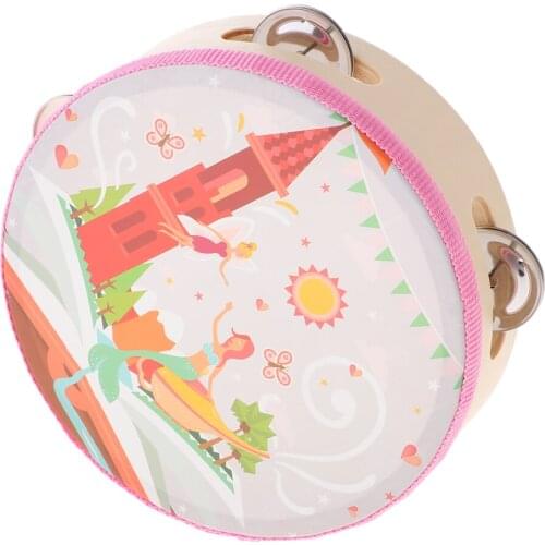 Tambourine Drum Bell Toy Educational Musical Instrument KTV Party Kids Games