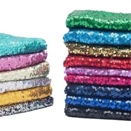 1.3*1 m Sequins Embroidery Fabric Diy Baby Shower Table Skirt Cushion Wedding Party Decoration Sewing Stage Clothing Dress Cloth