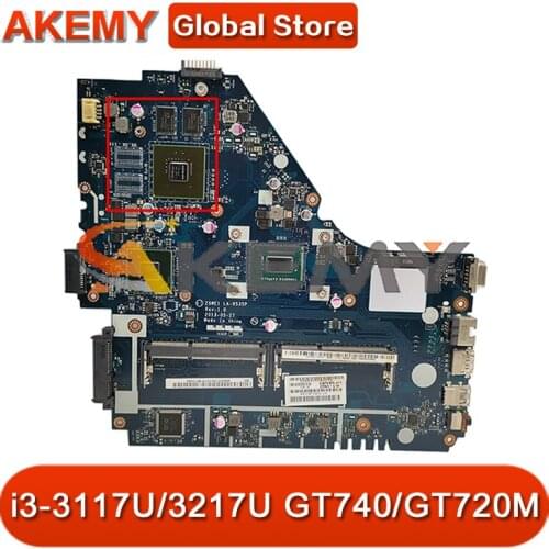 Z5WE1 LA-9535P Mainboard For ACER Aspire E1-570 E1-570G Laptop Motherboard W/ i3-3117U/3217U GT740/GT720M GPU 100% Fully Tested