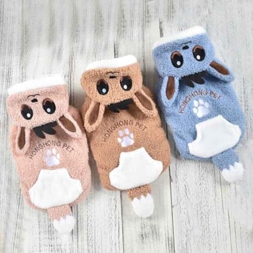 Funny Pet Clothes Warm Small Dog Clothes Winter Jacket Yorkshire Bulldog Teddy Hooded Coat Schnauzer Shih tzu Clothing Costumes