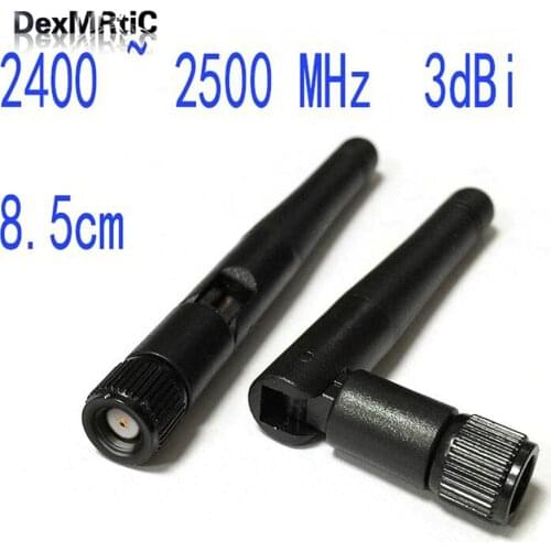1pc 2.4Ghz wifi antenna 3dbi OMNI small rubber ZIGBEE aerial 3dbi RP-SMA male 85mm long #2 antenna for wifi router