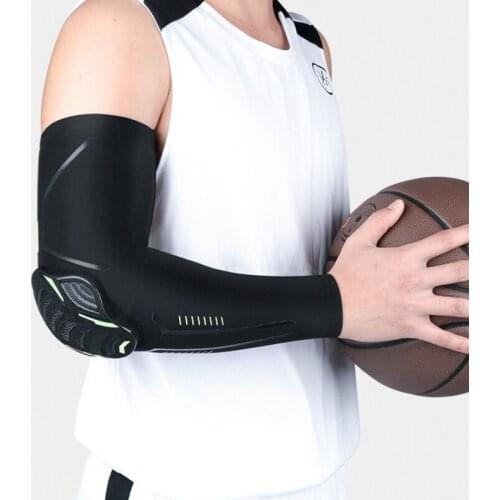 1PCS Sports Stretch Honeycomb Arm Guard Anti-Collision Pressure Elbow Cover Pad Fitness Armguards Sports Cycling Arm Warmers