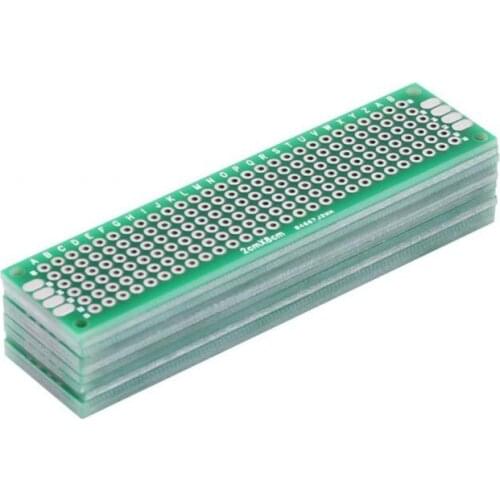 10 PCS Universal Circuit Board 2cm x 8cm Double Sides Prototyping DIY Soldering Universal Circuit Board