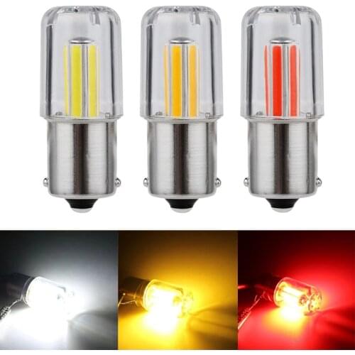 2Pcs 6 Filament Super Bright LED Car Brake Light Backup Reverse Bulb 1156 BA15S P21W 1157 BAY15D 12V COB Auto Turn Signal Lamp