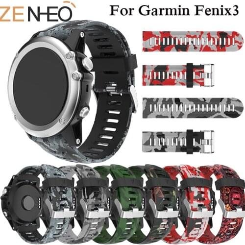 26mm Sport Silicone Watch Band Replacement for Garmin Fenix 3HR/Fenix 5X/Fenix 3 Watchband Watch Strap for Garmin Fenix 3
