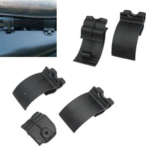 ABS Plastic Black Left Side Battery Side Cover Clips For Harley Sportster XL883 XL1200 48 72 Black