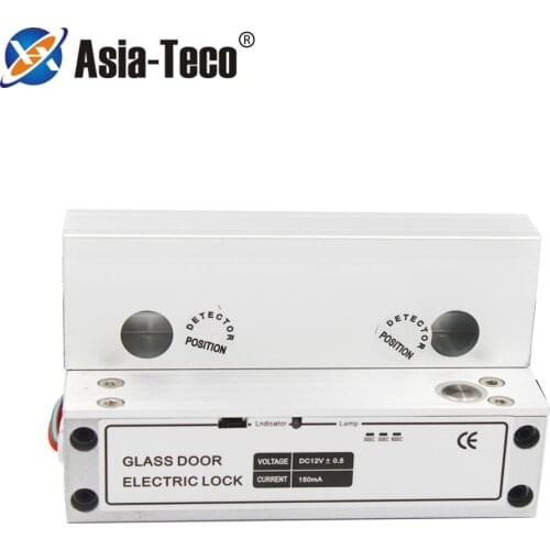 DC12V Right Hand Security Electric Drop Bolt Lock Frameless Glass Door Electronic Lock For Access Control