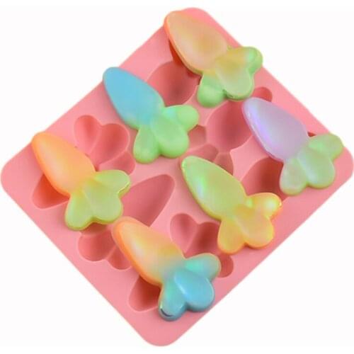 1pc 6 Even Carrot Liquid UV Resin Mold 3D Chocolate Cake Silicone Moulds Charm Pendant Molds For DIY Handmade Jewelry Making