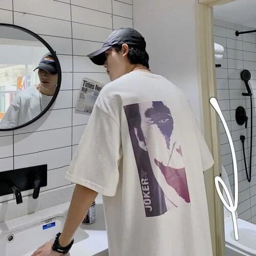 Half Sleeve White Boys Fashion Cartoon T Shirts Anime Shirt Casual Summer Alternative Clothing Oversized T Shirt Streetwear