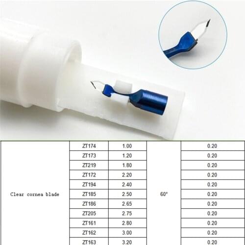 1PC Sapphire Clear Cornea Blades Knife Head/Knife Tip Head For Ophthalmic Surgical Instrument Eye Tools
