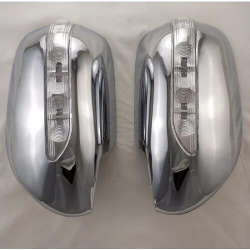 ABS chrome For Toyota Land Cruiser Prado 120 Accessories LED Side Mirror Cover For Toyota Land Cruiser Prado Fj120 2003-2008