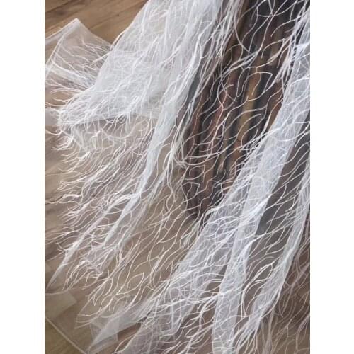 Top sale SYJ-53114 tulle lace fabric Fashion design African French fabric embroidery cord lace fabric