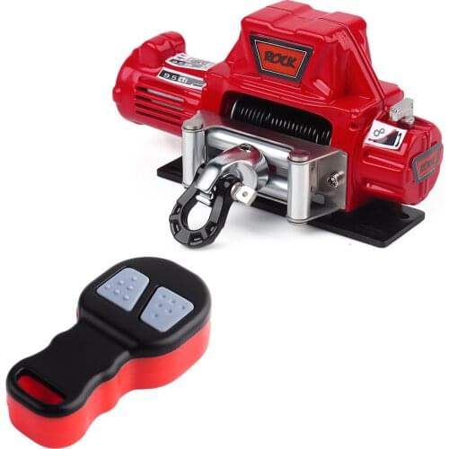 Metal Steel Automatic Wire Electric Winch Controller System Set for 1/10 RC Crawler Car Traxxas TRX4 Redcat SCX10 90046