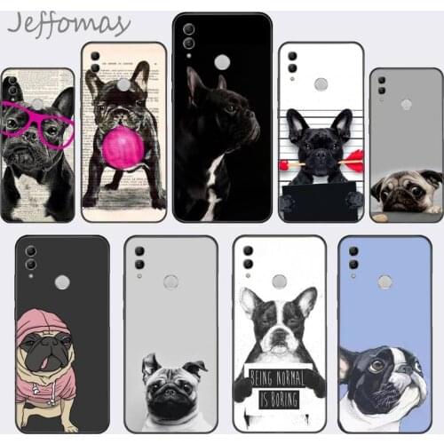 Cute Funny French Bulldog Phone Cover For Huawei Honor view 7a5.45inch 7c5.7inch 8x 8a 8c 9 9x 10 20 10i 20i lite pro