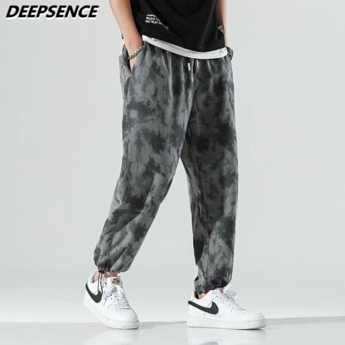 Men Casual Pants 2021 New Autumn Cargo Pants Men Fashion Trend Camouflage Loose Fit Microelasticity Sports Wide Leg Pants Men