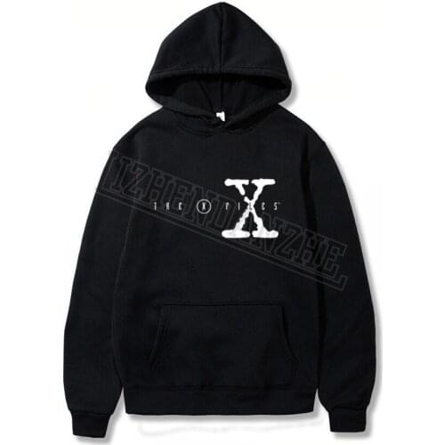 TV Show Logo The X Files Mens Hoodies Spring Autumn Male Casual Hoodies Men and women Sweatshirt hoody Tops 0188