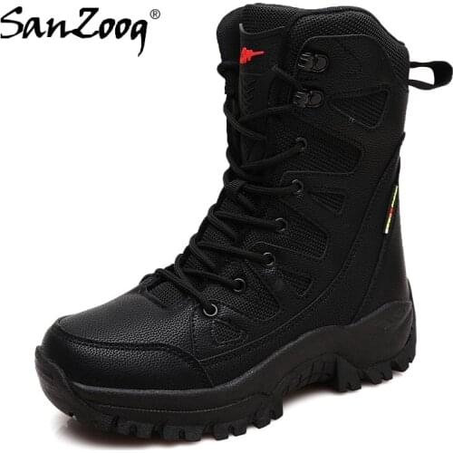 Men Tactical Boots Botas Militares Hombre Mujer Outdoor Hiking Shoes Military Waterproof Buty Taktyczne Combat Bota Tactica