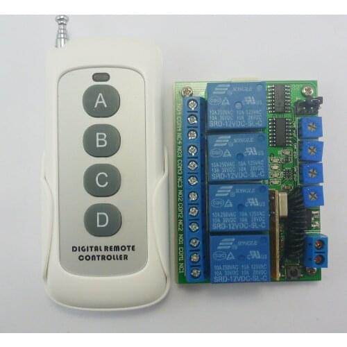 PT2262 Transmitter Control Delay Relay Receiver Kits RF Wireless Lamp LED Motor