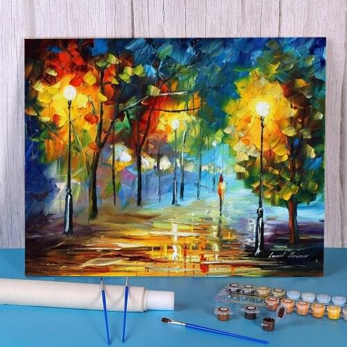 Replication Youth Paint By Numbers Kit Acrylic Paints 40*50 Boards By Numbers New Design For Children Handicraft Handiwork