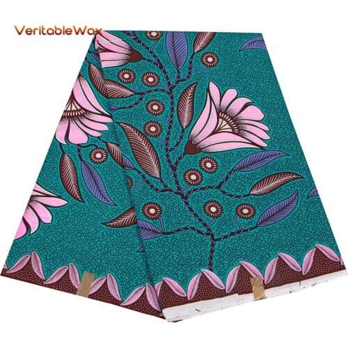 Gold Print African New Fashion Anakra 100% Cotton African Wax Fabric Nigerian Ghana Kitenge Dashiki Real Veritablewax Fabric