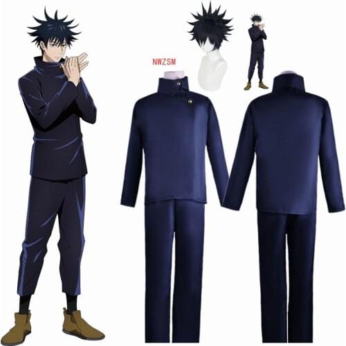 Anime Jujutsu Kaisen Fushiguro Megumi School Uniform Full Set Cosplay Costume