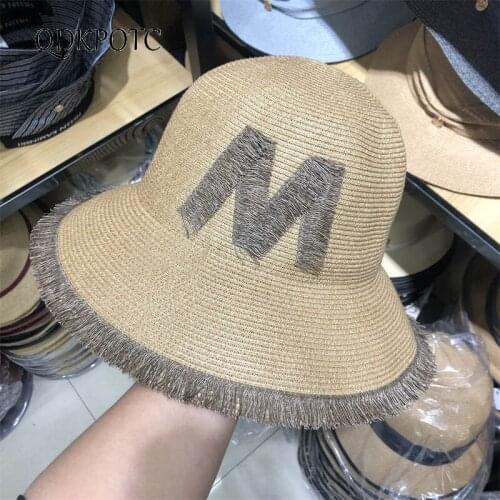 2021 Hat New Spring Summer Women Straw High Quality Sun Hats Fashion Burrs Breathable Simplicity Shading Basin Cap QDKPOTC